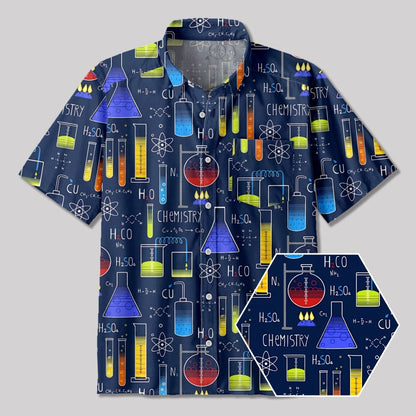 Chemistry Lab Button Up Pocket Shirt - Geeksoutfit