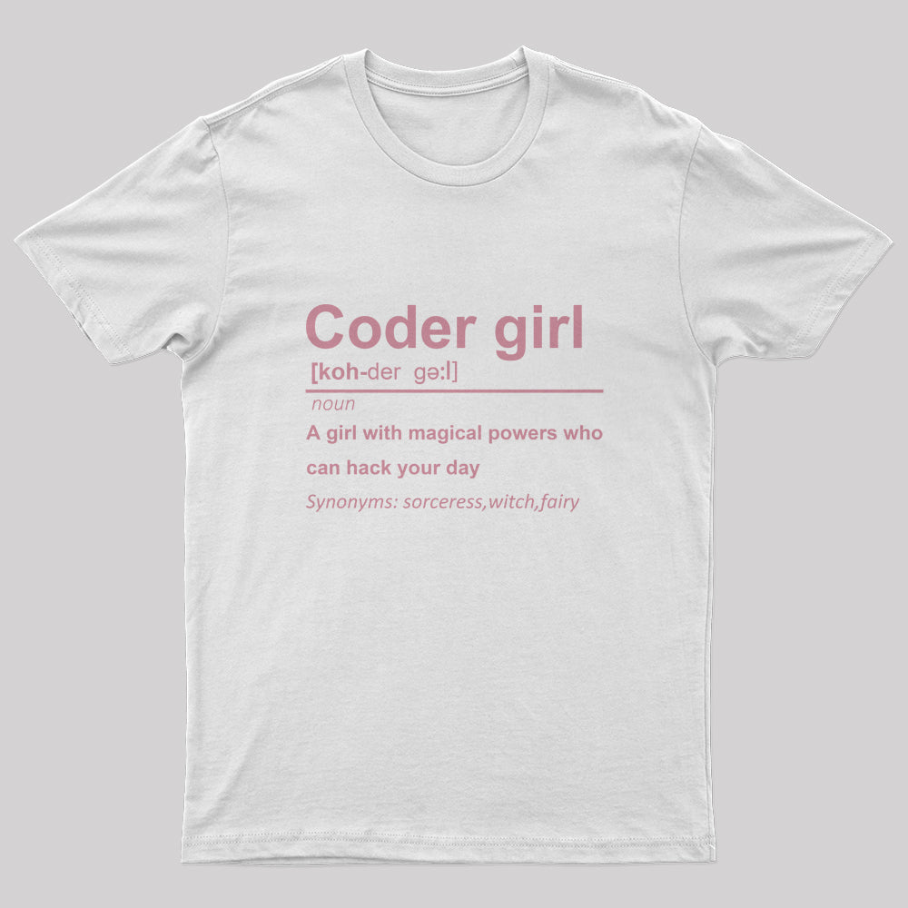 Coder Girl T-Shirt - Geeksoutfit