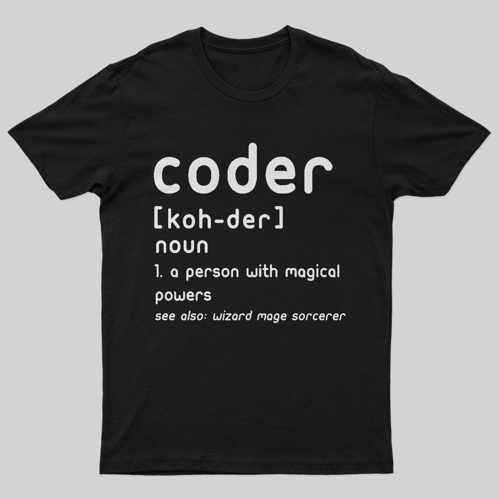 Coder T-Shirt - Geeksoutfit