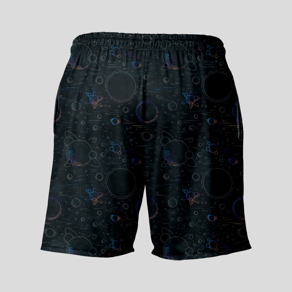 Colorful planet Geeky Drawstring Shorts - Geeksoutfit