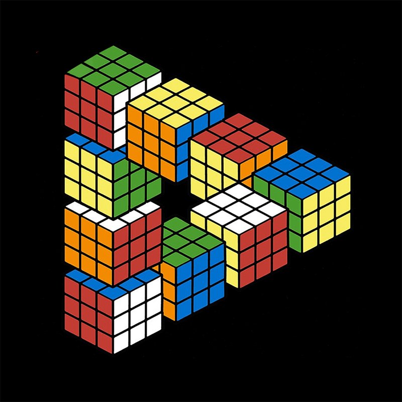 Composition of Falling Blocks T-shirt - Geeksoutfit