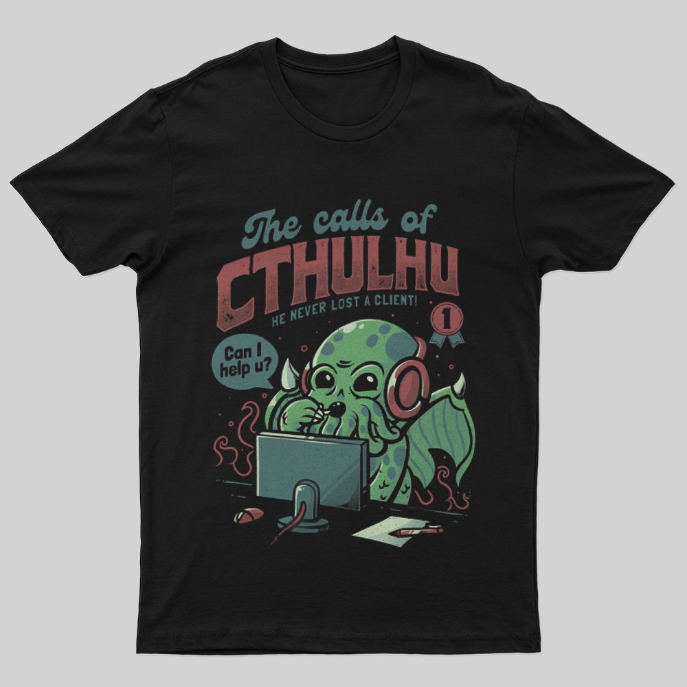 Cthulhu Customer Service T-Shirt - Geeksoutfit