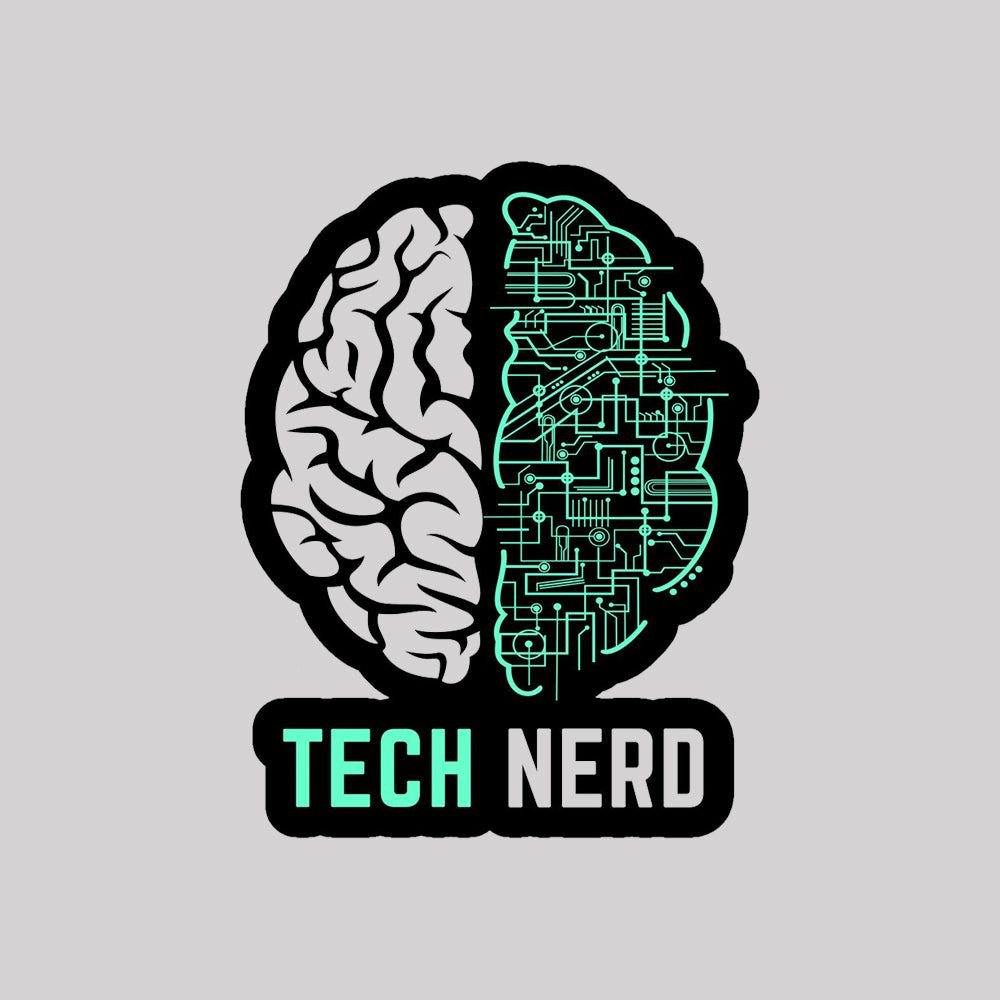 Cute Tech Nerd Brain Geek T-Shirt - Geeksoutfit