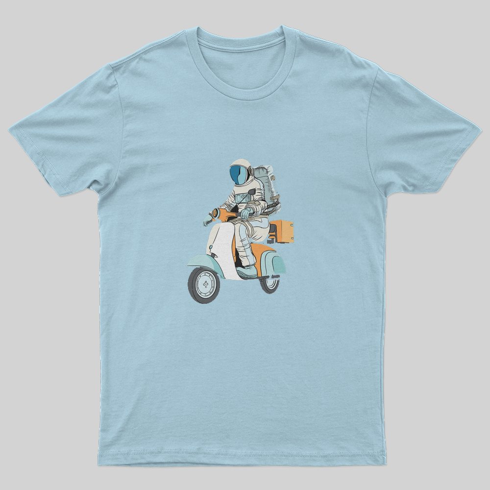 Cycling Astronaut T-Shirt - Geeksoutfit