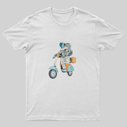Cycling Astronaut T-Shirt - Geeksoutfit