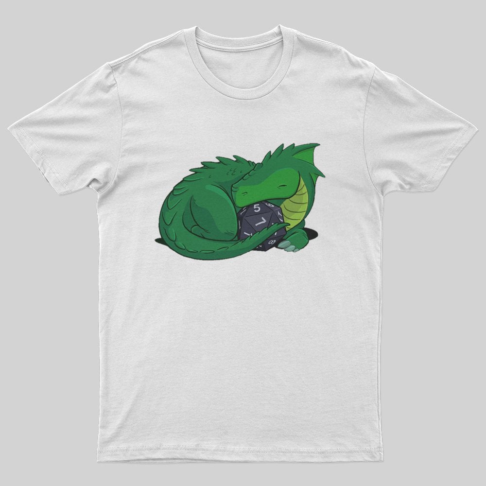D20 Green Dragon T-Shirt - Geeksoutfit