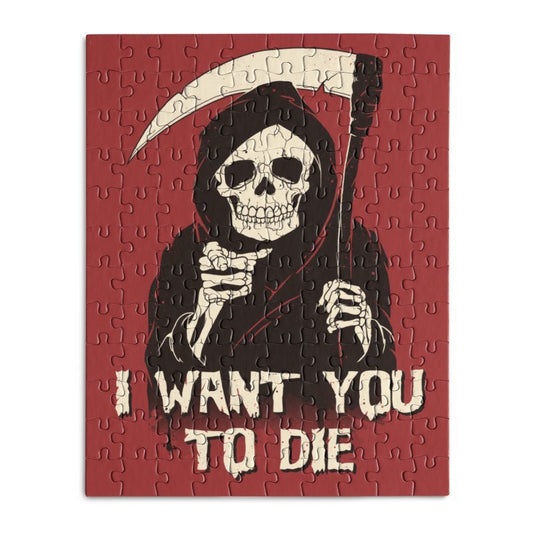 DEATH CHOSE YOU!-Wooden Jigsaw Puzzle - Geeksoutfit