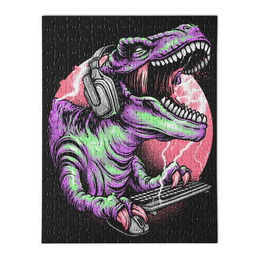DINO RAGE-Wooden Jigsaw Puzzle - Geeksoutfit