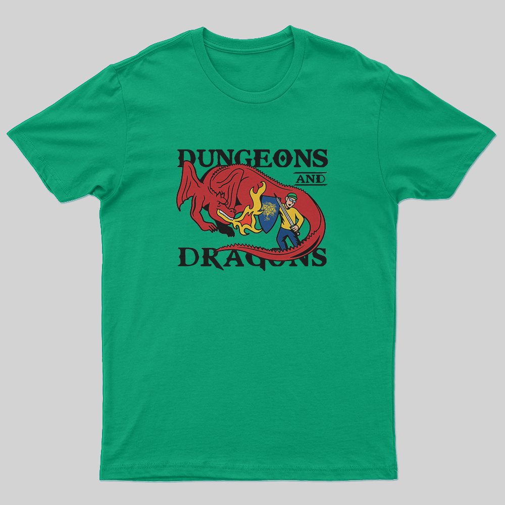 DND Fight Dinosaurs T-Shirt - Geeksoutfit