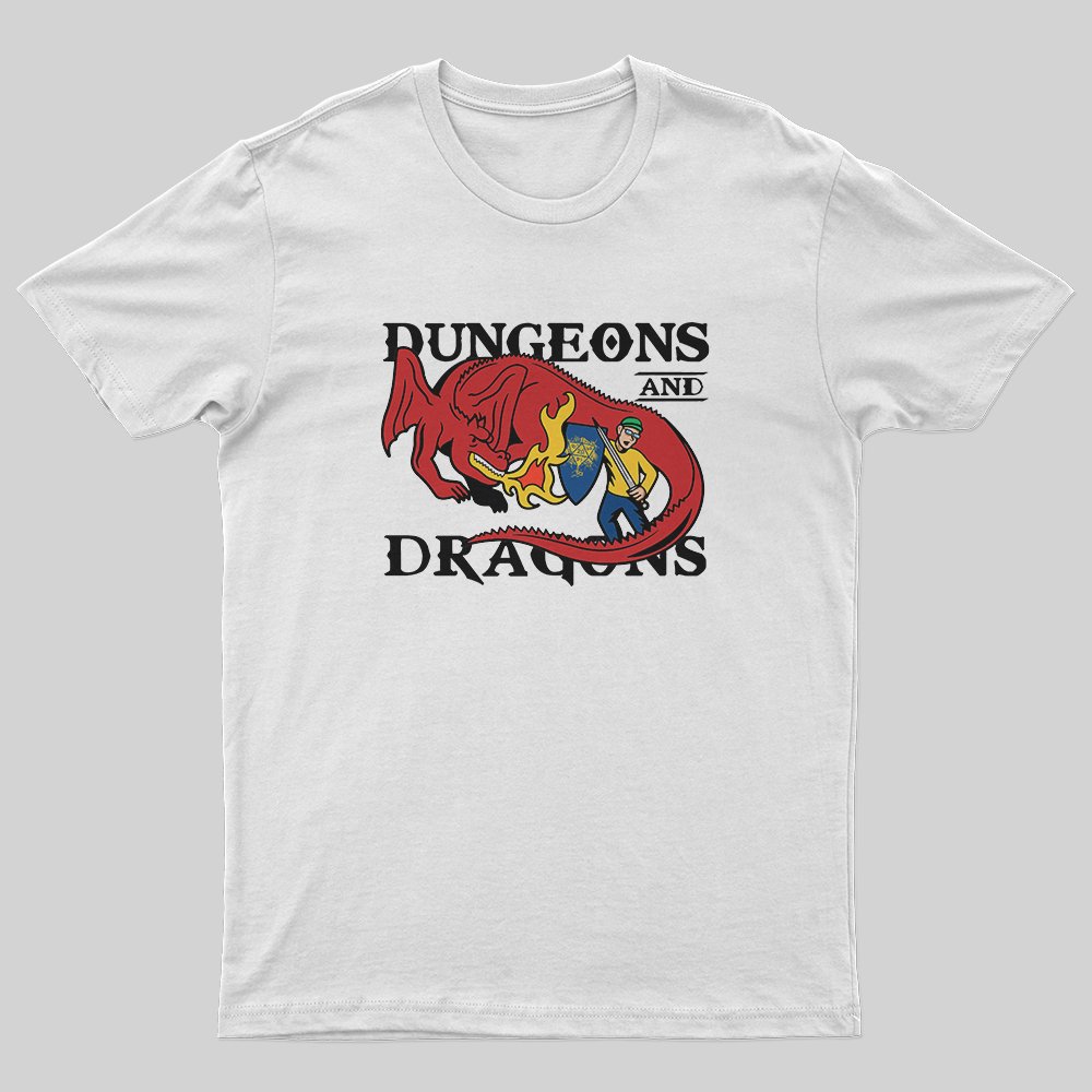 DND Fight Dinosaurs T-Shirt - Geeksoutfit