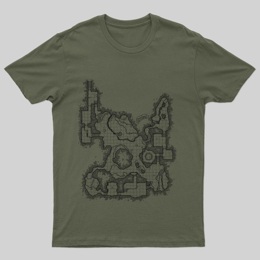 DND Map T-Shirt - Geeksoutfit
