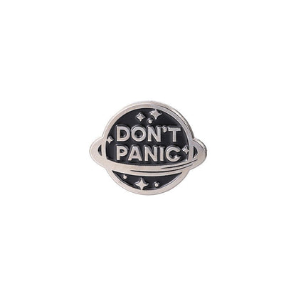 Don't Panic Enamel Pins - Geeksoutfit