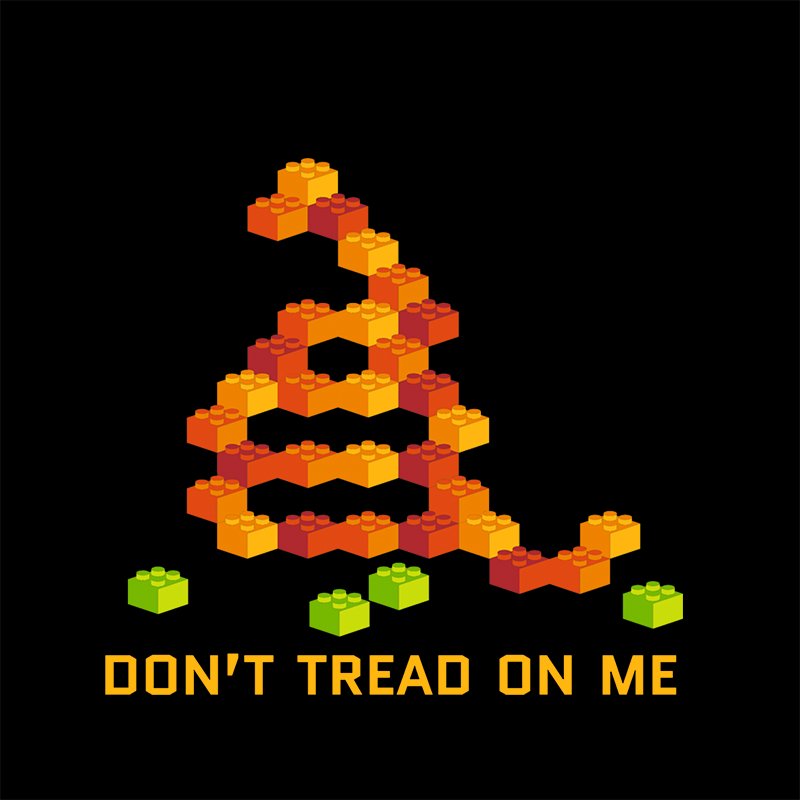 Don't Tread on Blocks T-shirt - Geeksoutfit