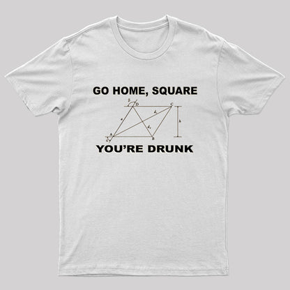 Drunk Square T-shirt - Geeksoutfit