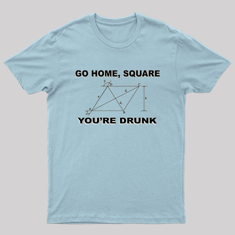 Drunk Square T-shirt - Geeksoutfit