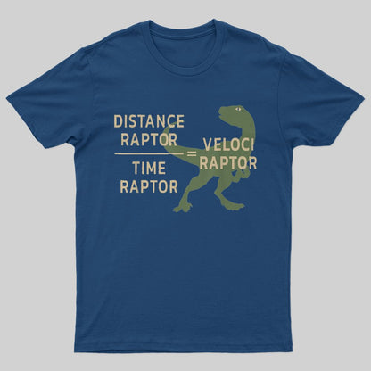 Equations Of Motion Science Velociraptor T-Shirt - Geeksoutfit