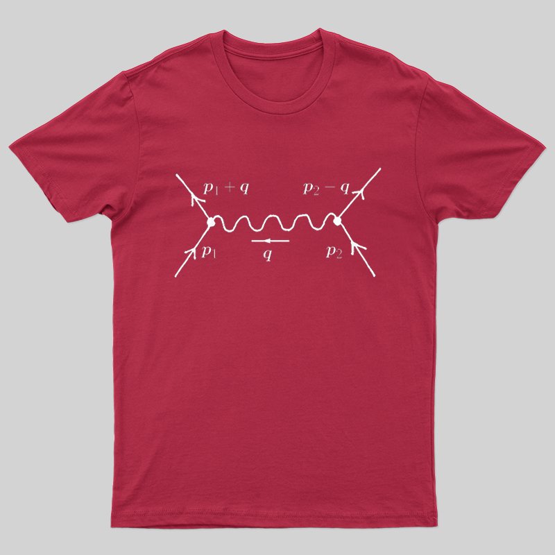 Feynman diagram, quantum field theory and particle physics T-shirt - Geeksoutfit