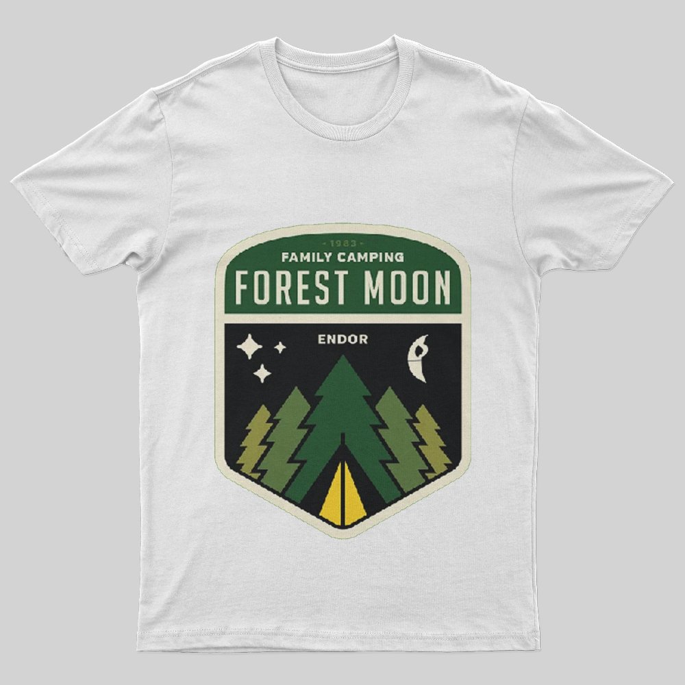Forest Moon Camping T-Shirt - Geeksoutfit