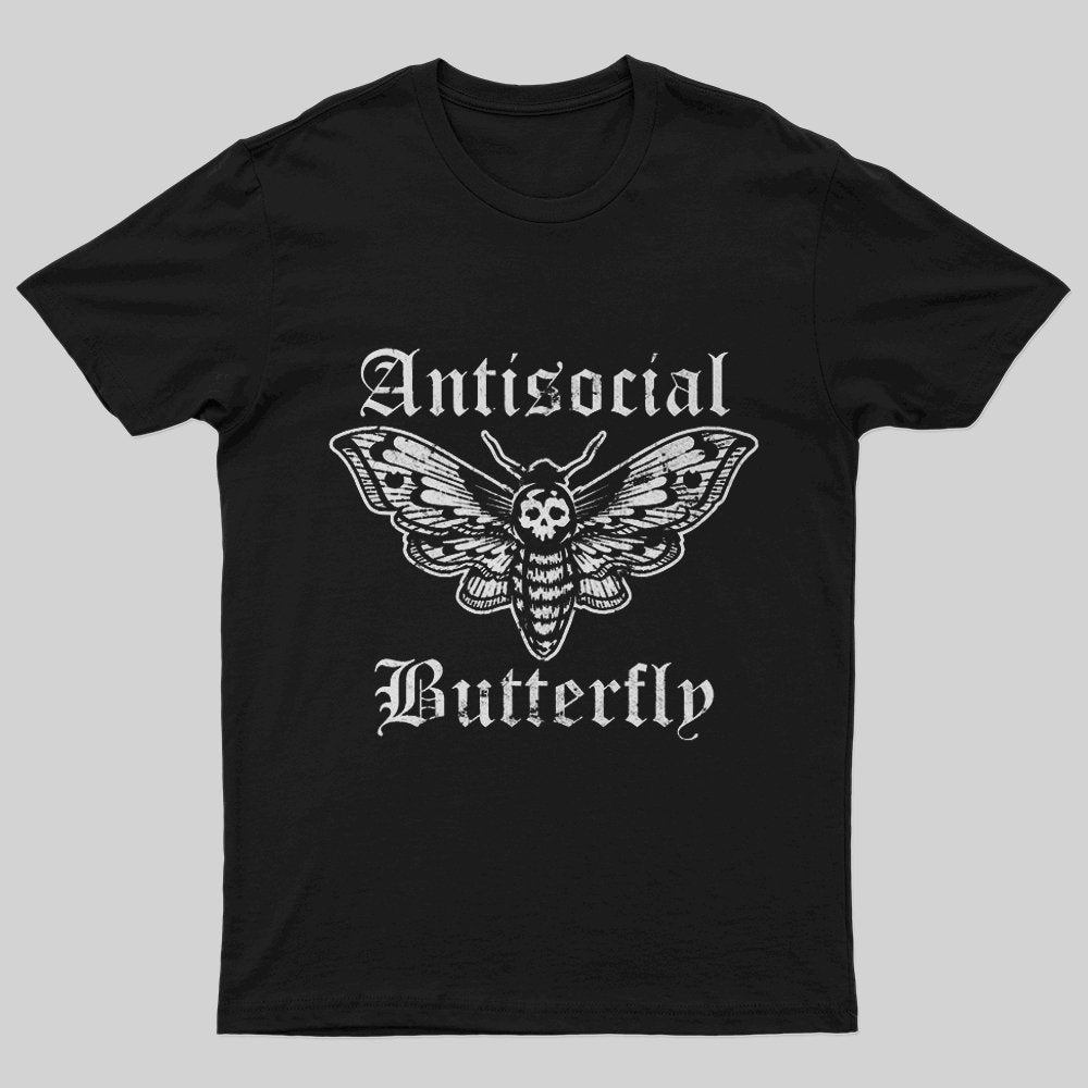 Funny Antisocial Butterfly T-Shirt - Geeksoutfit