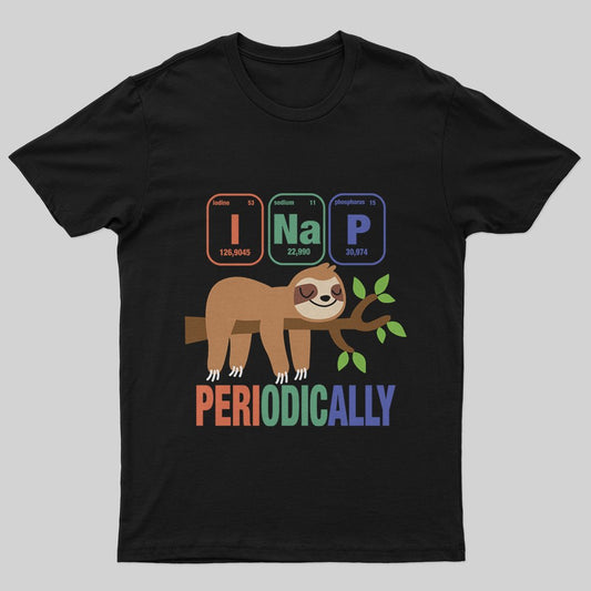 Funny Science Sloth i Nap Periodic Sloths T-Shirt - Geeksoutfit