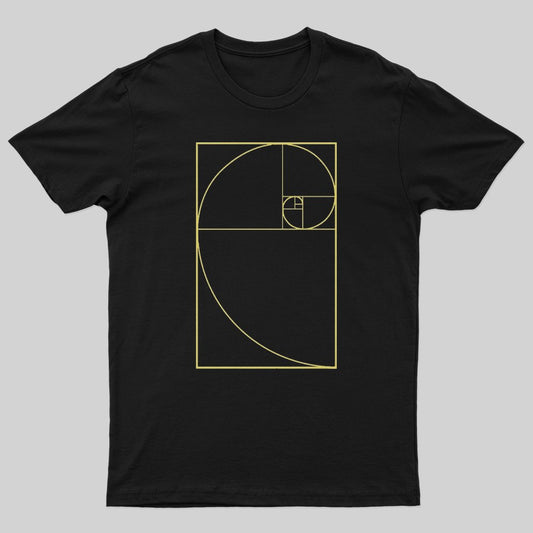 Golden Spiral T-Shirt - Geeksoutfit