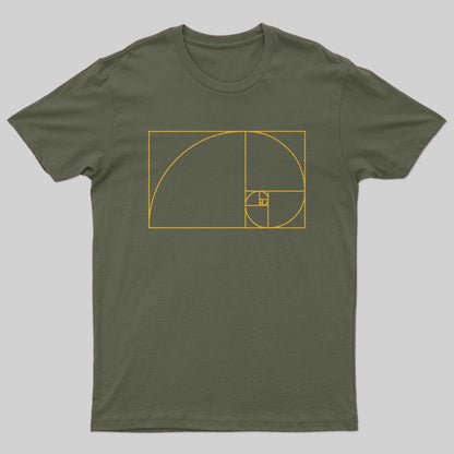 Golden Spiral T-Shirt - Geeksoutfit