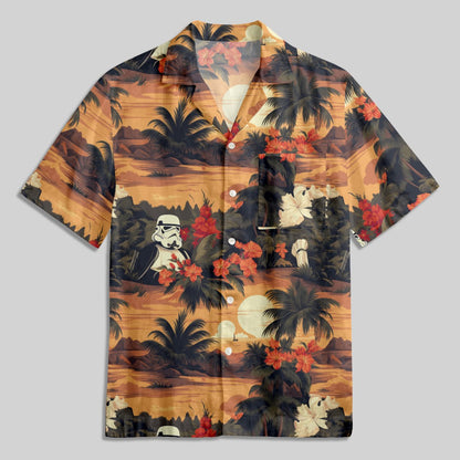 Hawaiian Storm Soldier Button Up Pocket Shirt - Geeksoutfit