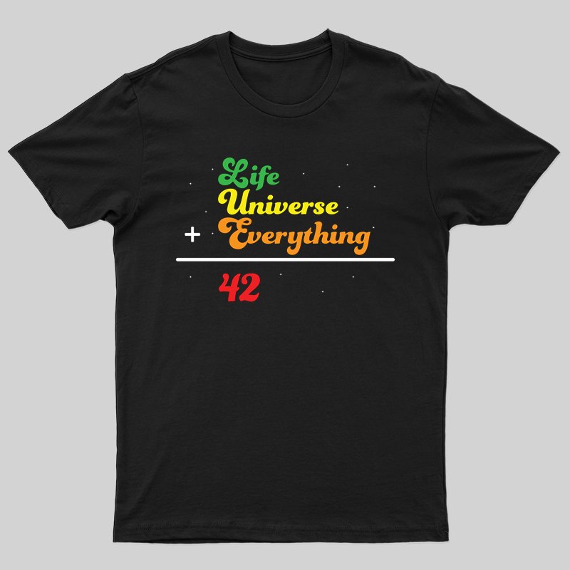 Hitchhiker Math T-shirt - Geeksoutfit