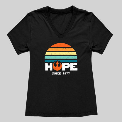Hope Since 1977 Women's V-Neck T-shirt - Geeksoutfit