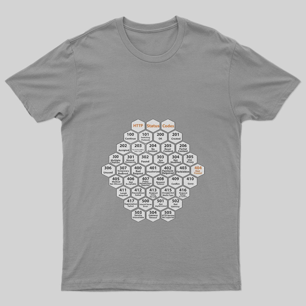 HTTP Status Codes T-Shirt - Geeksoutfit