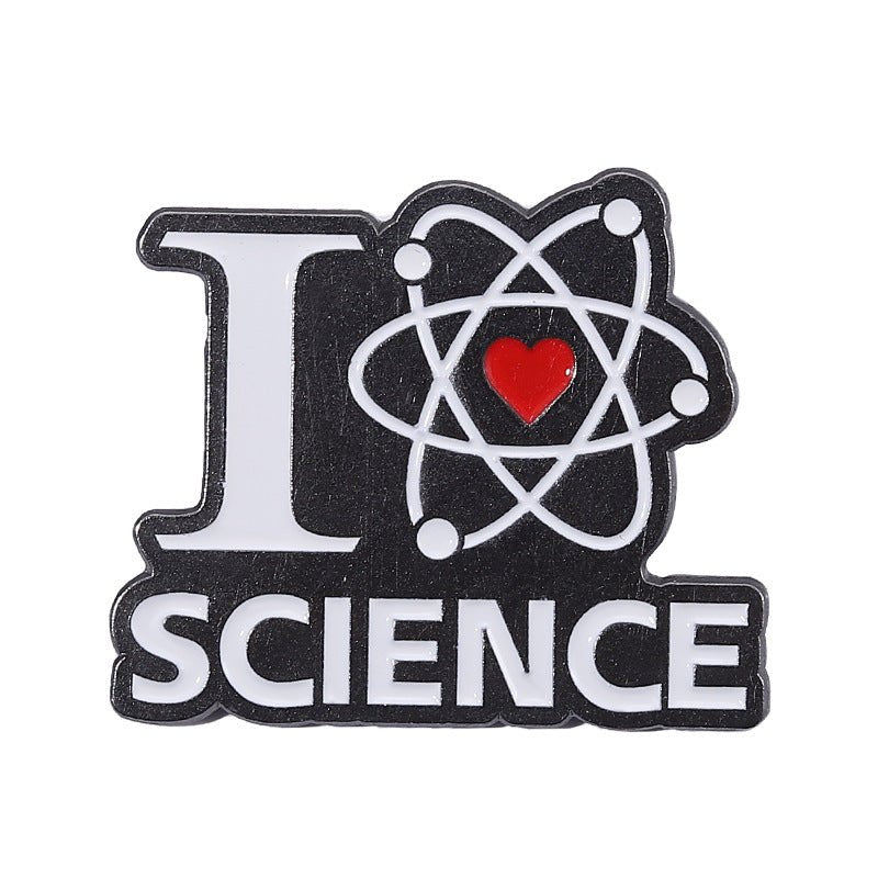 I Love Science Enamel Pins - Geeksoutfit