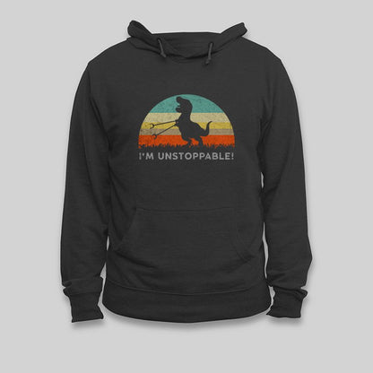 I'm Unstoppable T-Rex Hoodie - Geeksoutfit