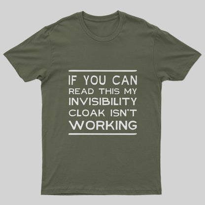 Invisible Cloak T-Shirt - Geeksoutfit