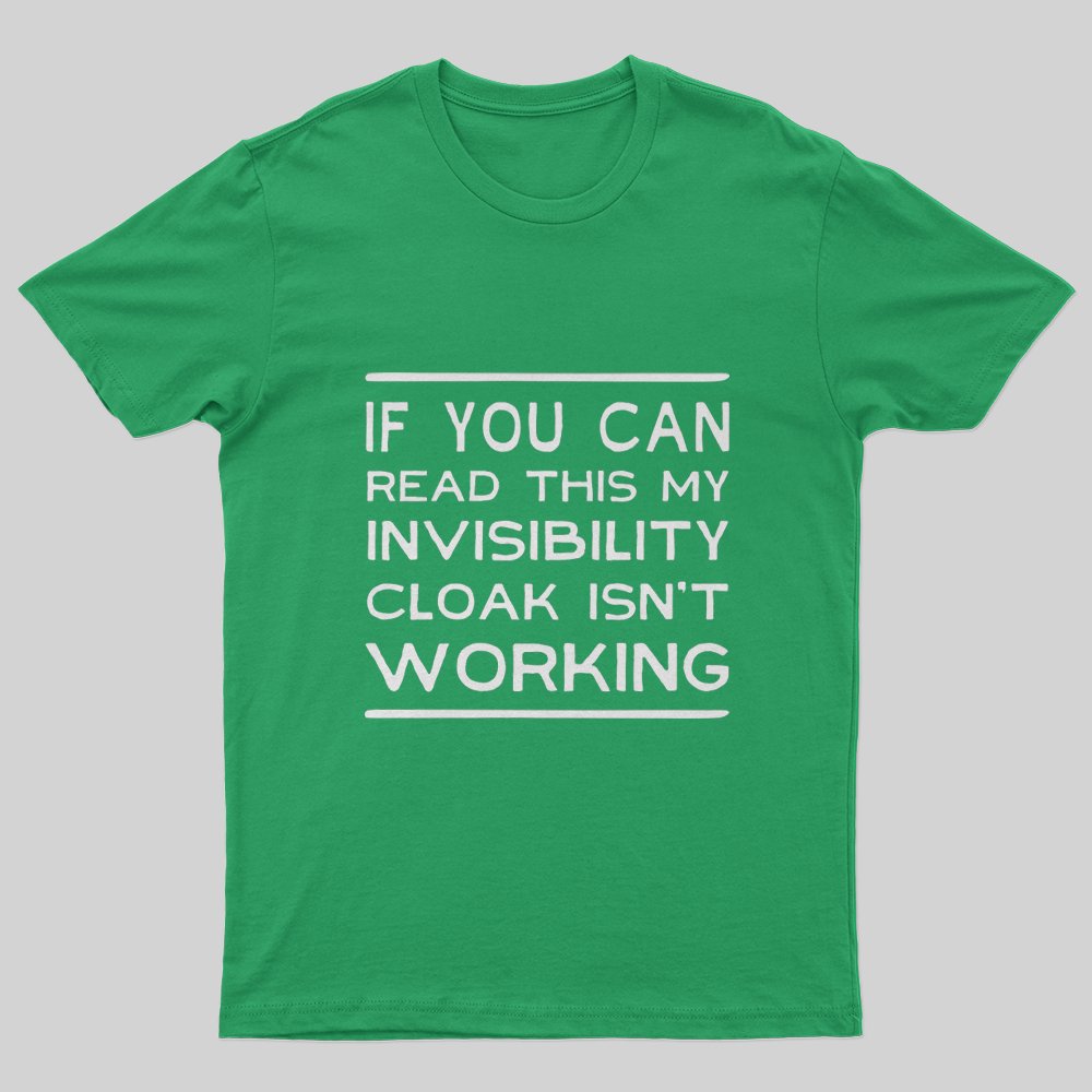 Invisible Cloak T-Shirt - Geeksoutfit
