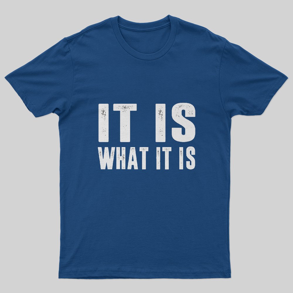 Geeksoutfit IT IS WHAT IT IS T-Shirt for Sale online
