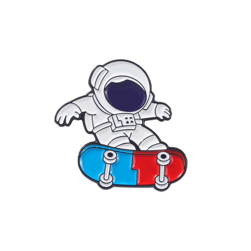 Juggling Astronaut Enamel Pins - Geeksoutfit