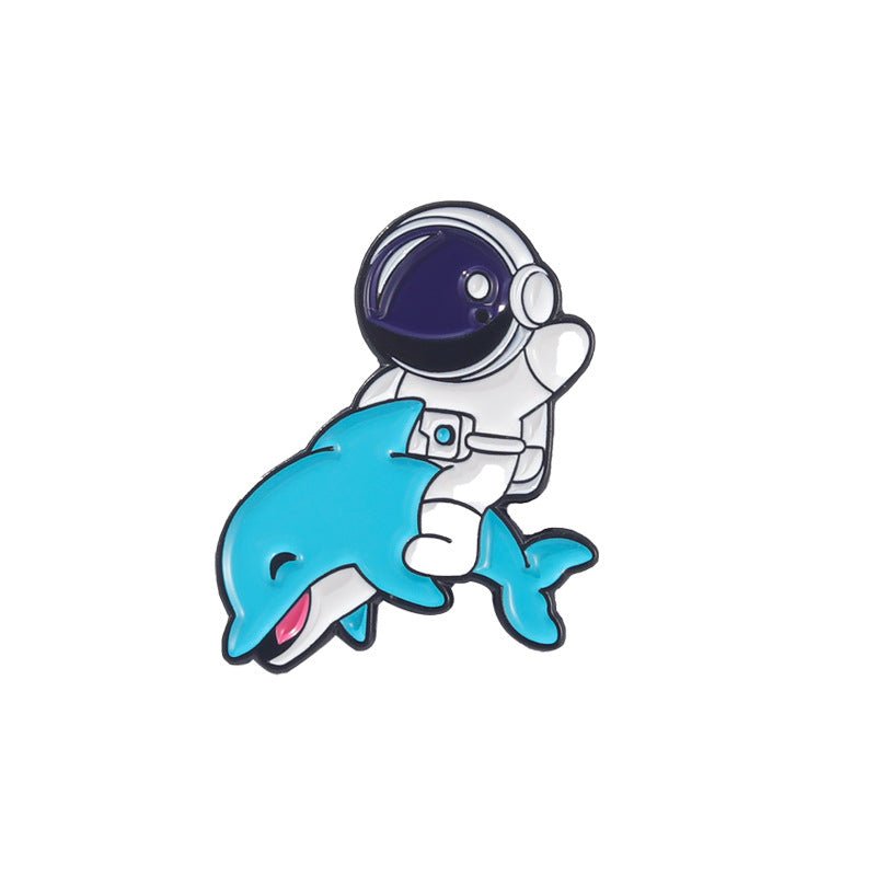 Juggling Astronaut Enamel Pins - Geeksoutfit
