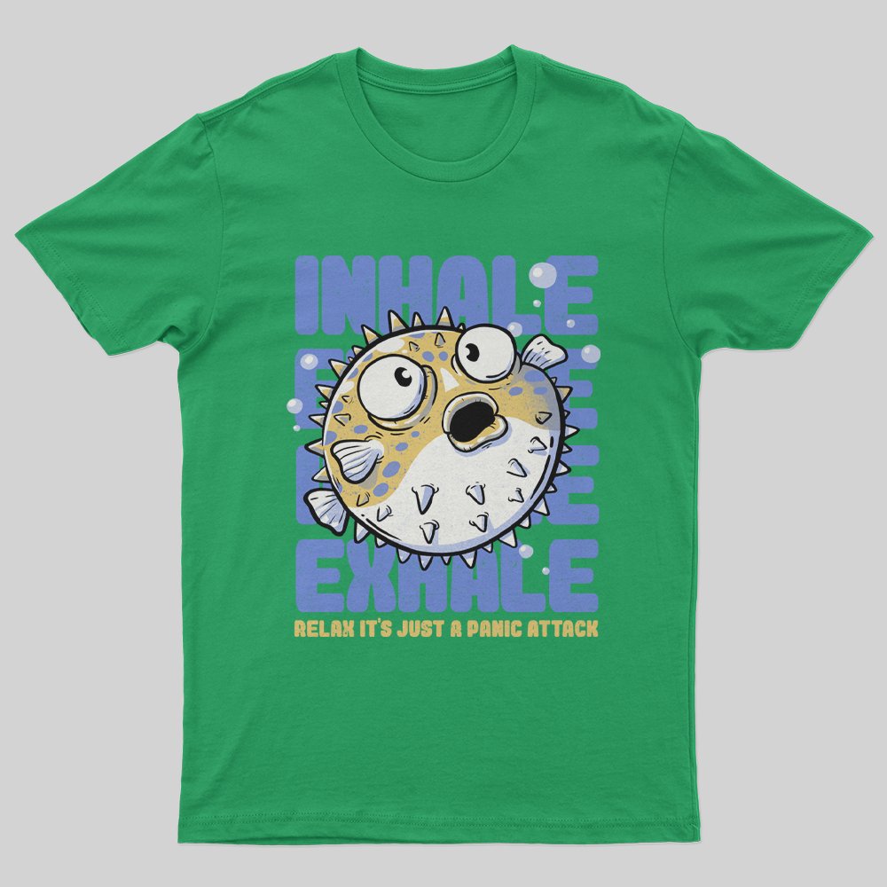 Just a Panic Attack - Funny Fish Sarcasm T-Shirt - Geeksoutfit