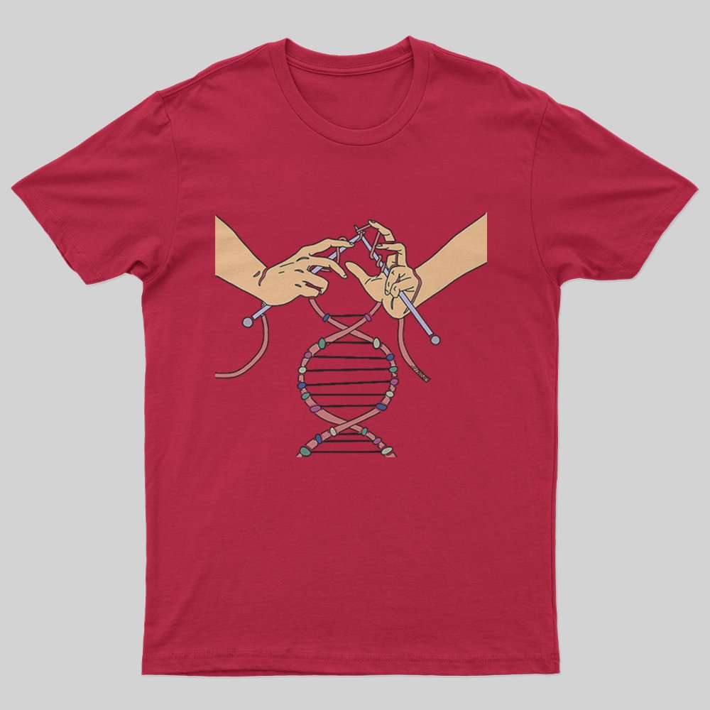 Knitting DNA T-Shirt - Geeksoutfit