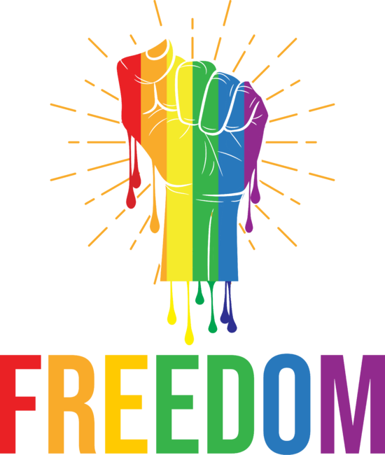 LGBT Freedom T-Shirt - Geeksoutfit