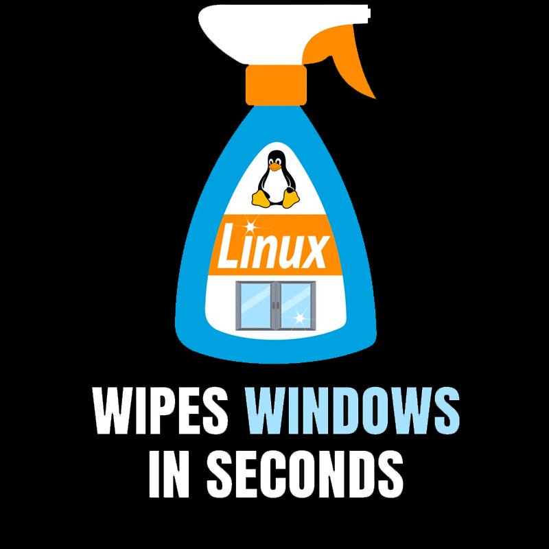 Linux Windows Cleaner T-Shirt - Geeksoutfit