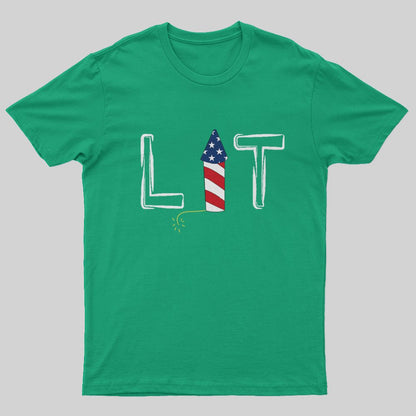 Lit Independence Day T-Shirt - Geeksoutfit