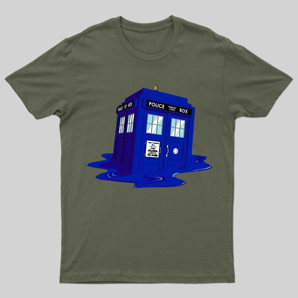 Melting Tardis T-shirt - Geeksoutfit