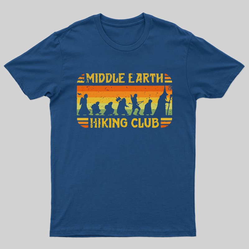 Middle Earth Hiking Club T-Shirt - Army Green / 2XL