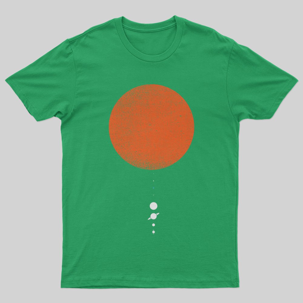Minimal Solar System T-Shirt - Geeksoutfit