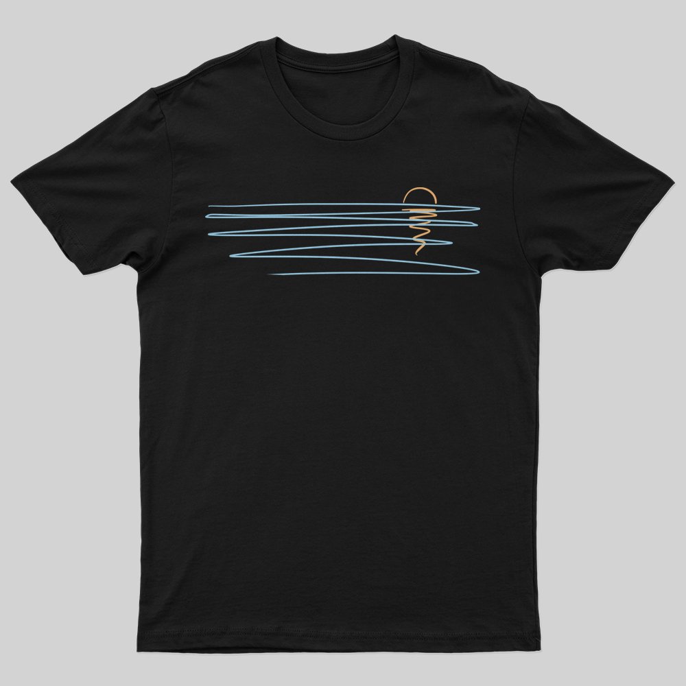 Minimal Sunset T-Shirt - Geeksoutfit