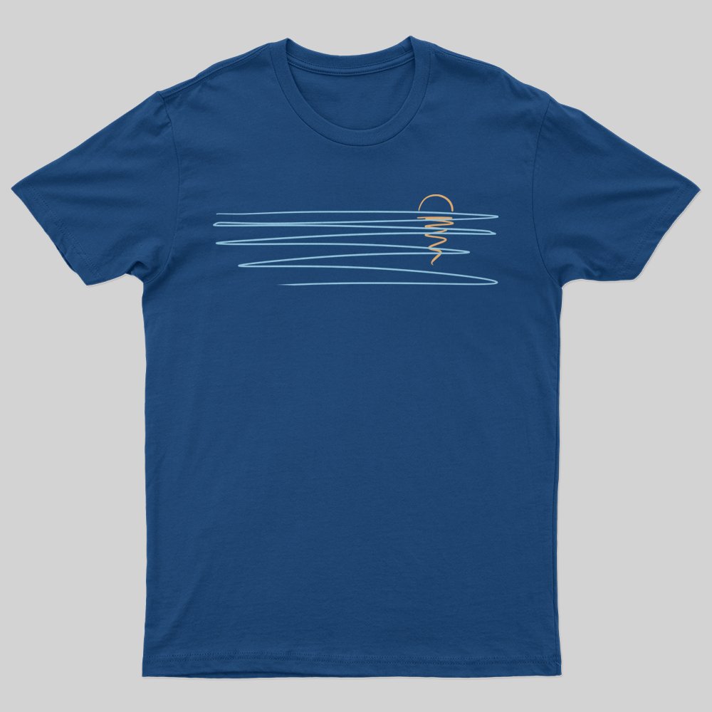 Minimal Sunset T-Shirt - Geeksoutfit
