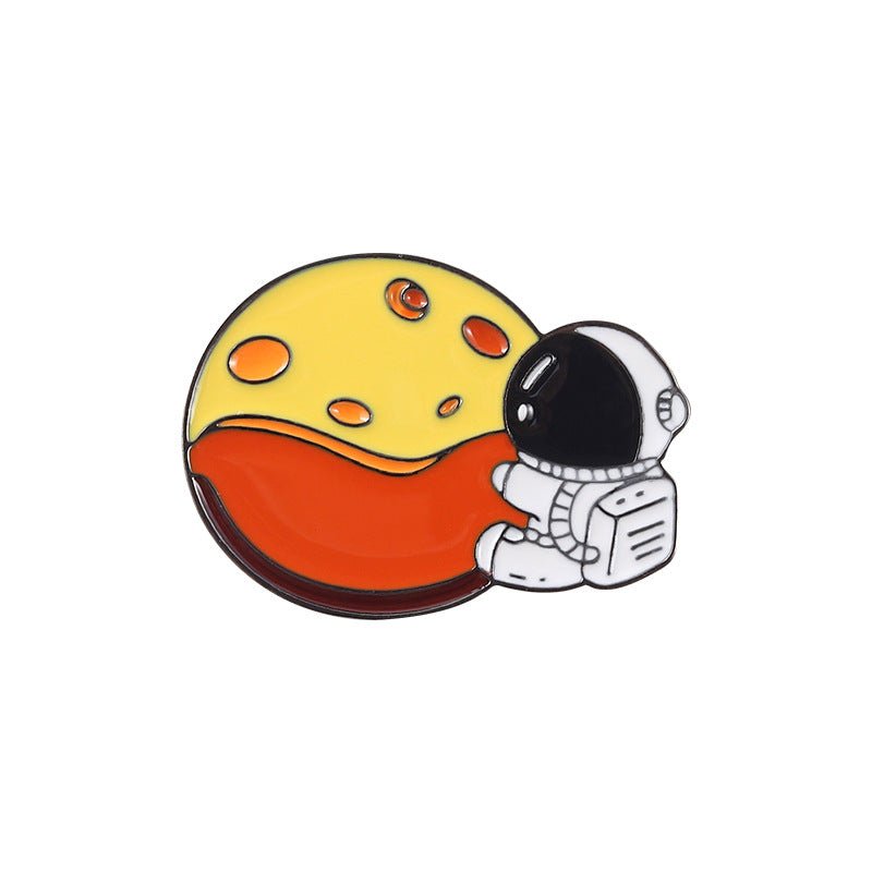 Moon Astronaut Enamel Pins - Geeksoutfit