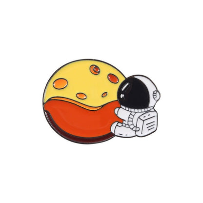 Moon Astronaut Enamel Pins - Geeksoutfit