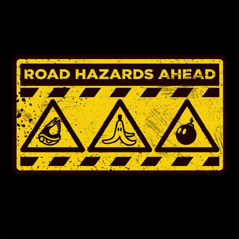 Mushroom Kingdom Road Hazards T-shirt - Geeksoutfit